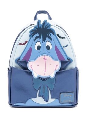RARE Loungefly Disney Winnie The Pooh Vampire Eeyore Cosplay Mini Backpack NWT